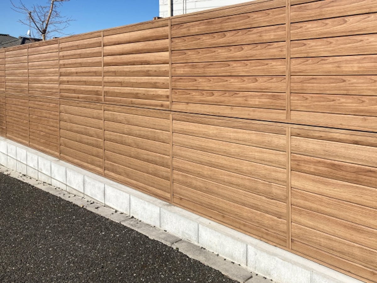 木製　塀　外構