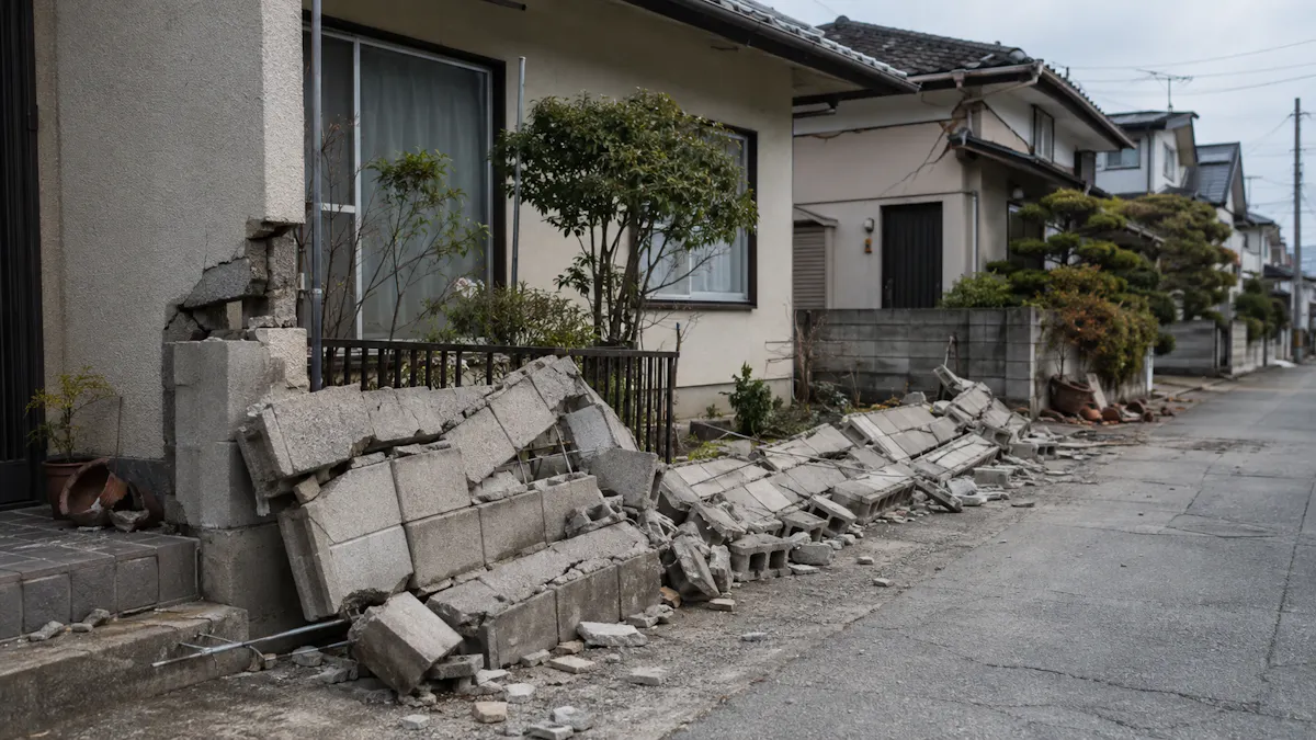 ブロック塀　倒壊