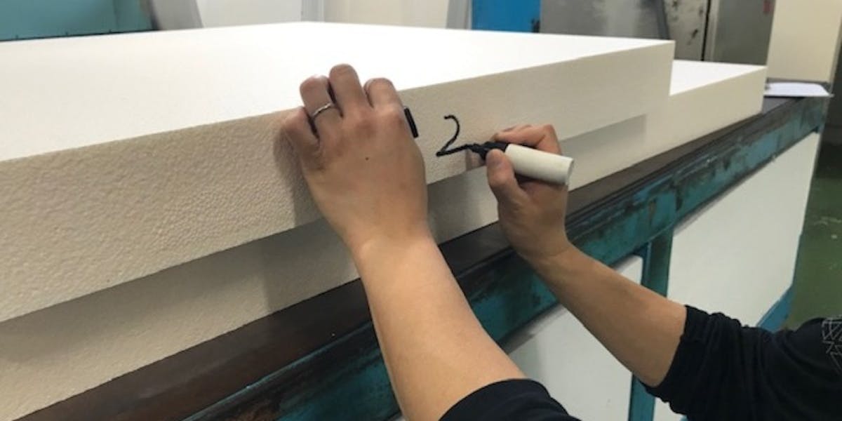 割付番号記入写真