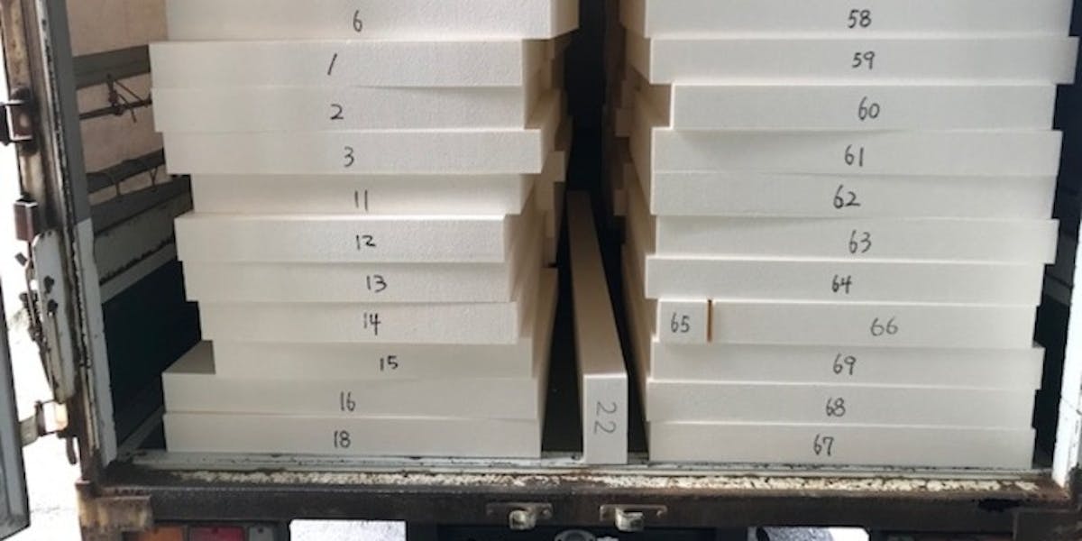 トラックへ積み込んだ状態