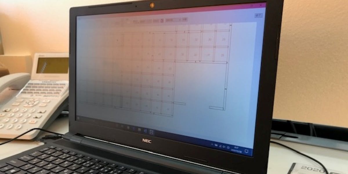 土台伏図読み込み写真